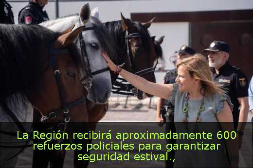 La Región recibirá aproximadamente 600 refuerzos policiales para garantizar seguridad estival