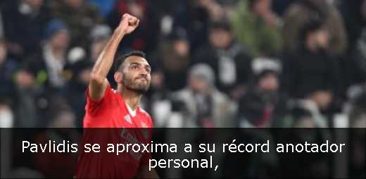 Pavlidis se aproxima a su récord anotador personal