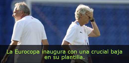 La Eurocopa inaugura con una crucial baja en su plantilla