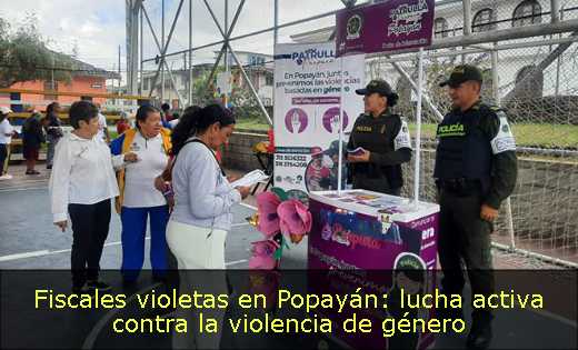 Fiscales violetas en Popayán: lucha activa contra la violencia de género 