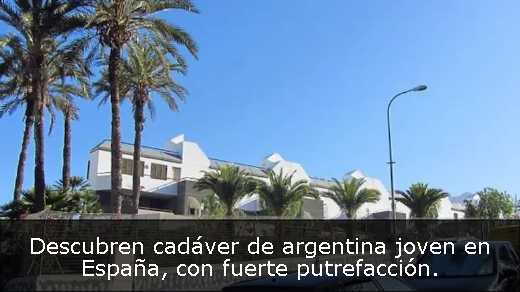 Descubren cadáver de argentina joven en España, con fuerte putrefacción