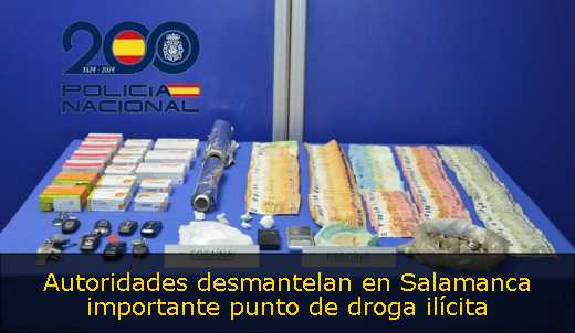 Autoridades desmantelan en Salamanca importante punto de droga ilícita 