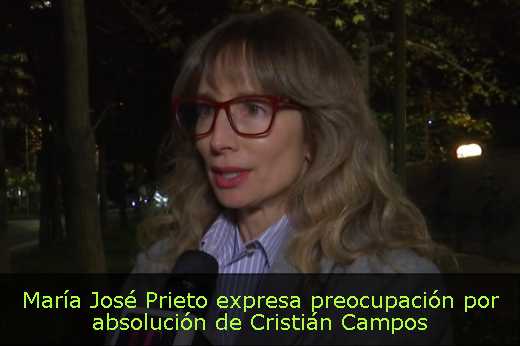 María José Prieto expresa preocupación por absolución de Cristián Campos 