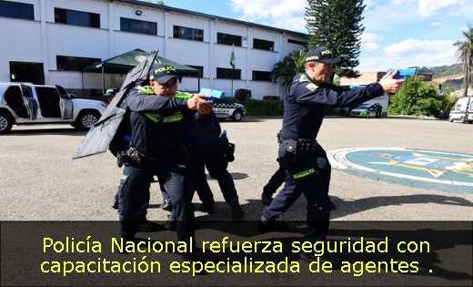 Policía Nacional refuerza seguridad con capacitación especializada de agentes 