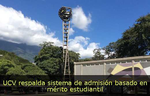 UCV respalda sistema de admisión basado en mérito estudiantil