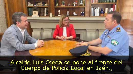 Alcalde Luis Ojeda se pone al frente del Cuerpo de Policía Local en Jaén