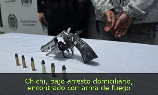 Chichi, bajo arresto domiciliario, encontrado con arma de fuego 