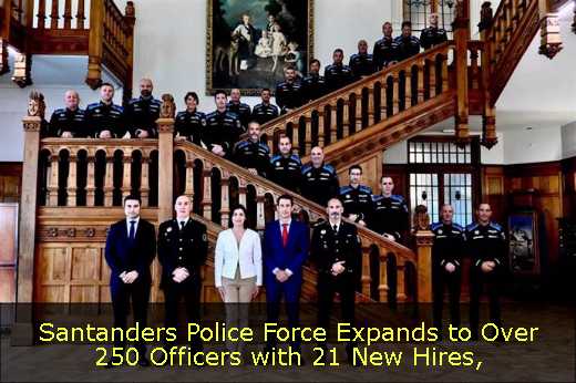 Santanders Police Force Expands to Over 250 Officers with 21 New Hires