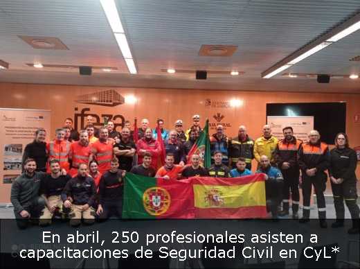 En abril, 250 profesionales asisten a capacitaciones de Seguridad Civil en CyL*