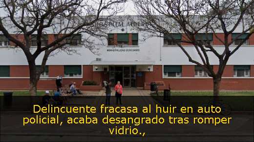 Delincuente fracasa al huir en auto policial, acaba desangrado tras romper vidrio