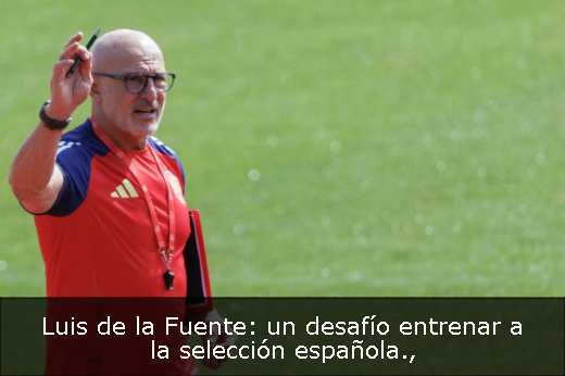 Luis de la Fuente: un desafío entrenar a la selección española