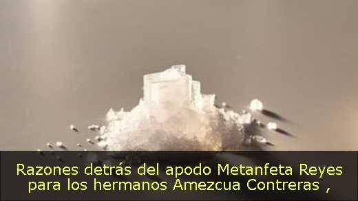 Razones detrás del apodo Metanfeta Reyes para los hermanos Amezcua Contreras 
