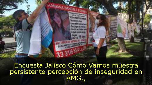 Encuesta Jalisco Cómo Vamos muestra persistente percepción de inseguridad en AMG