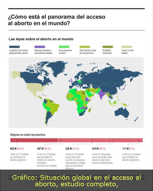 Gráfico: Situación global en el acceso al aborto, estudio completo