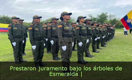 Prestaron juramento bajo los árboles de Esmeralda | 