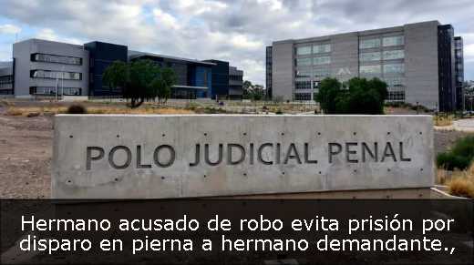 Hermano acusado de robo evita prisión por disparo en pierna a hermano demandante