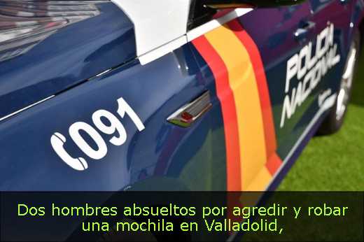 Dos hombres absueltos por agredir y robar una mochila en Valladolid