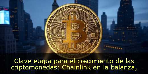 Clave etapa para el crecimiento de las criptomonedas: Chainlink en la balanza