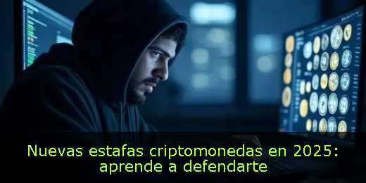 Nuevas estafas criptomonedas en 2025: aprende a defendarte