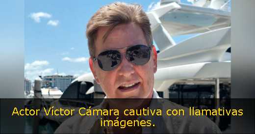 Actor Víctor Cámara cautiva con llamativas imágenes