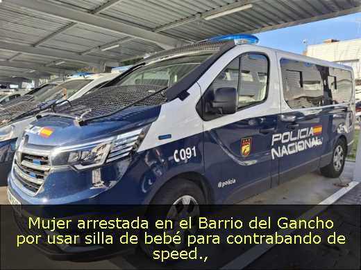 Mujer arrestada en el Barrio del Gancho por usar silla de bebé para contrabando de speed