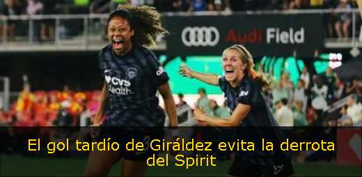 El gol tardío de Giráldez evita la derrota del Spirit