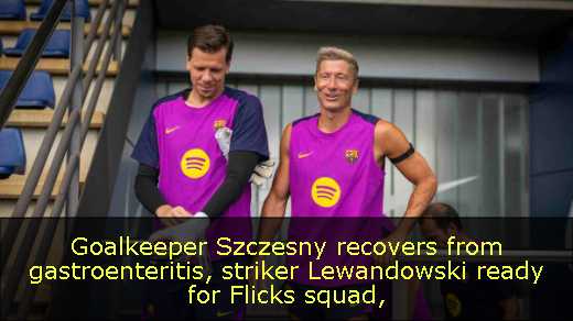 Goalkeeper Szczesny recovers from gastroenteritis, striker Lewandowski ready for Flicks squad