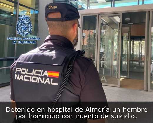 Detenido en hospital de Almería un hombre por homicidio con intento de suicidio