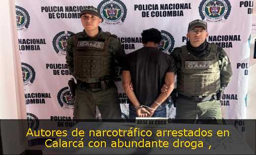 Autores de narcotráfico arrestados en Calarcá con abundante droga 
