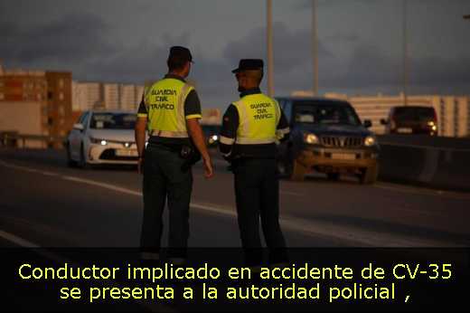 Conductor implicado en accidente de CV-35 se presenta a la autoridad policial 