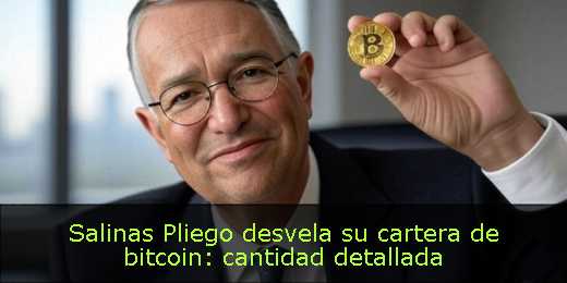 Salinas Pliego desvela su cartera de bitcoin: cantidad detallada 