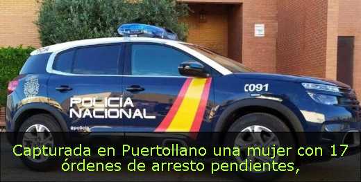 Capturada en Puertollano una mujer con 17 órdenes de arresto pendientes