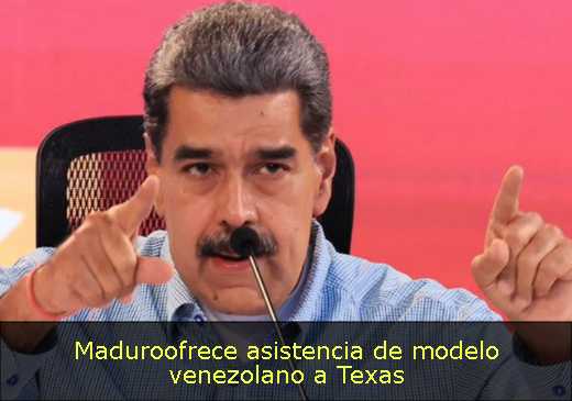 Maduroofrece asistencia de modelo venezolano a Texas 