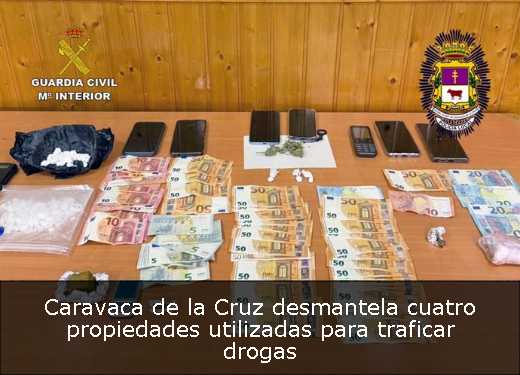Caravaca de la Cruz desmantela cuatro propiedades utilizadas para traficar drogas
