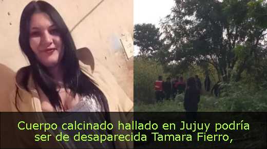 Cuerpo calcinado hallado en Jujuy podría ser de desaparecida Tamara Fierro
