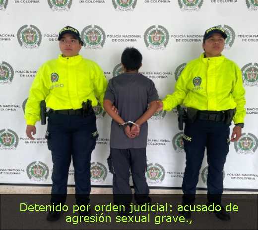 Detenido por orden judicial: acusado de agresión sexual grave