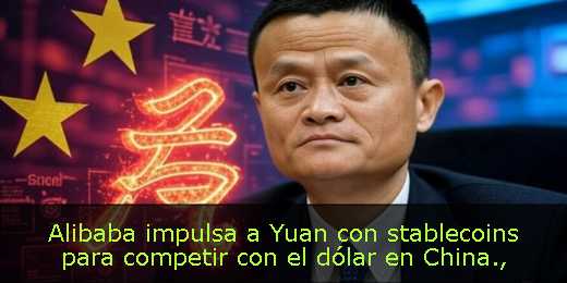 Alibaba impulsa a Yuan con stablecoins para competir con el dólar en China