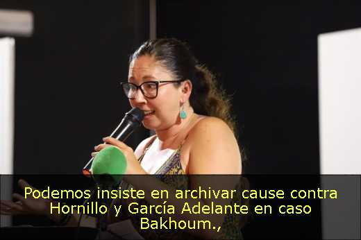 Podemos insiste en archivar cause contra Hornillo y García Adelante en caso Bakhoum
