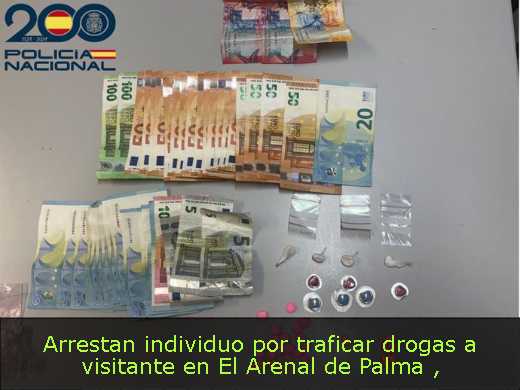 Arrestan individuo por traficar drogas a visitante en El Arenal de Palma 
