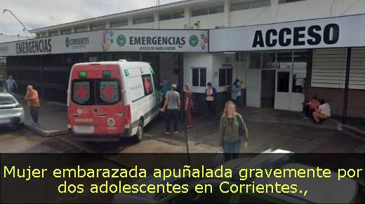 Mujer embarazada apuñalada gravemente por dos adolescentes en Corrientes