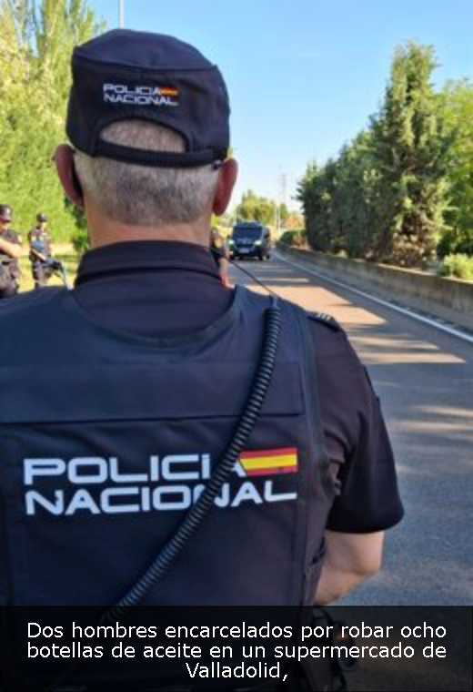 Dos hombres encarcelados por robar ocho botellas de aceite en un supermercado de Valladolid