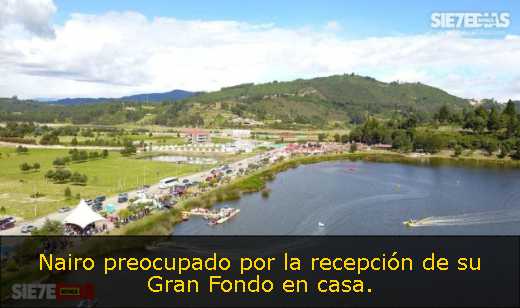 Nairo preocupado por la recepción de su Gran Fondo en casa. 