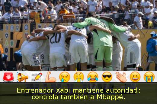 Entrenador Xabi mantiene autoridad: controla también a Mbappé