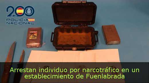 Arrestan individuo por narcotráfico en un establecimiento de Fuenlabrada 