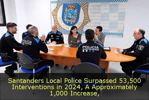 Santanders Local Police Surpassed 53,500 Interventions in 2024, A Approximately 1,000 Increase