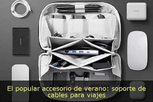 El popular accesorio de verano: soporte de cables para viajes 