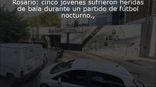 Rosario: cinco jóvenes sufrieron heridas de bala durante un partido de fútbol nocturno