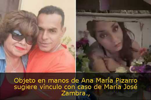 Objeto en manos de Ana María Pizarro sugiere vínculo con caso de María José Zambra Objeto en manos de Ana María Pizarro sugiere vínculo con caso de María José Zambra