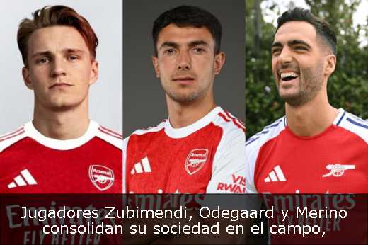 Jugadores Zubimendi, Odegaard y Merino consolidan su sociedad en el campo