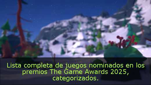 Lista completa de juegos nominados en los premios The Game Awards 2025, categorizados